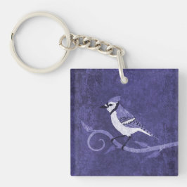 Blue Jay Acrylic Keychain