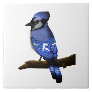 Blue Jay Art Kakelplatta