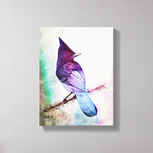 Blue Jay av Aleta Canvastryck