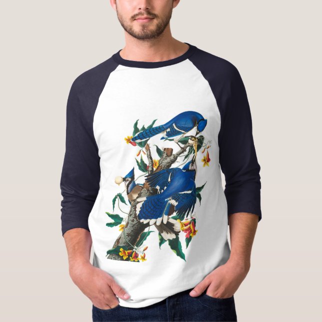 Blue Jay av John James Audubon T Shirt (Framsida)
