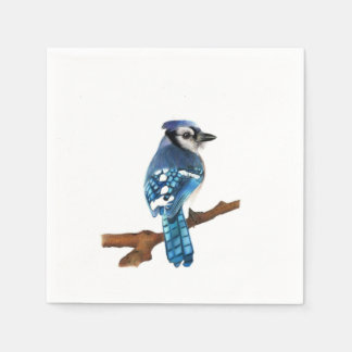 Blue Jay bird Napkins Pappersservett