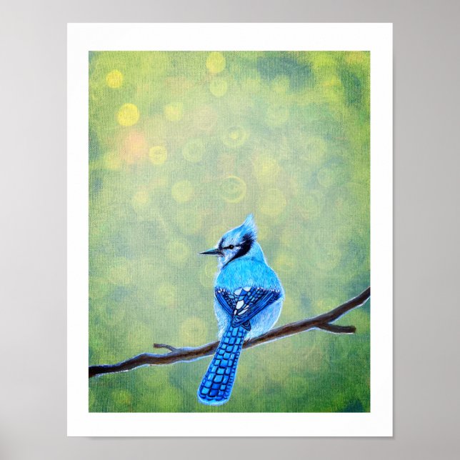 Blue Jay Bird Poster (Framsidan)
