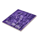 Blue Jay Bird Purple Abstract Art Personalized Kakelplatta<br><div class="desc">Blue jays symbolize boldness, clarity, and communication, often seen as messengers of truth and spiritual insight. Their vibrant blue feathers and assertive nature represent confidence, intelligence, and resilience. In many traditions, they are thought to bring protection and encourage speaking one’s truth, especially during times of transformation or challenge. Blue jays...</div>