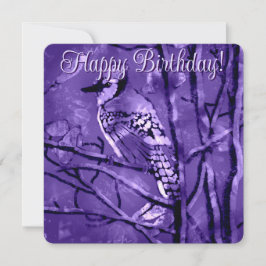 Blue Jay Bird Rosa Abstrakt Art Personlig