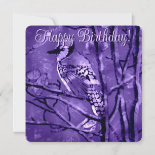 Blue Jay Bird Rosa Abstrakt Art Personlig