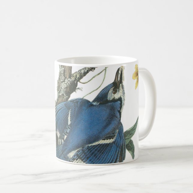 Blue Jay by Audubon Kaffemugg (Framsida höger)