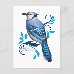 Blue Jay Helg Vykort