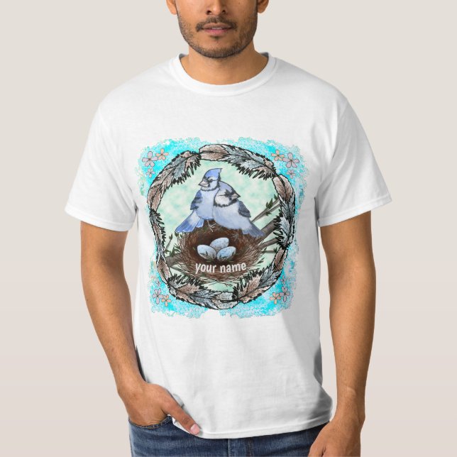 Blue Jay Nest T Shirt (Framsida)