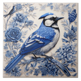Blue Jay på Gren Kakelplatta