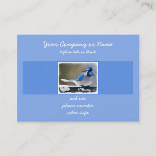 Blue Jay Painting - Original Bird Art Visitkort