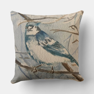 Blue Jay Pillow Kudde