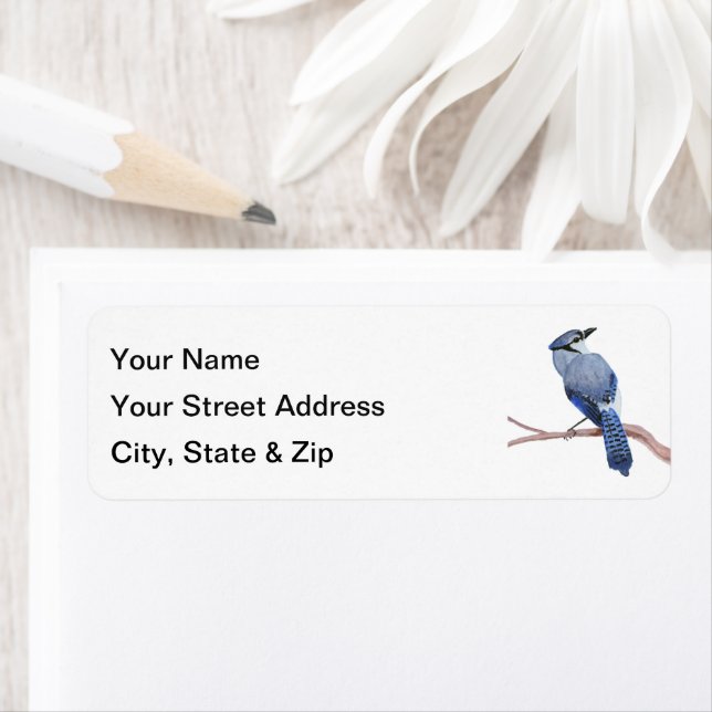 Blue Jay Returadress Etikett (Insitu)