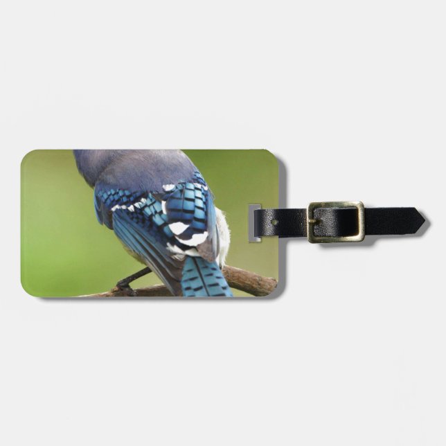 Blue Jay tänker på din vän mamma pappa Bagagebricka (Horisontell Framsida)