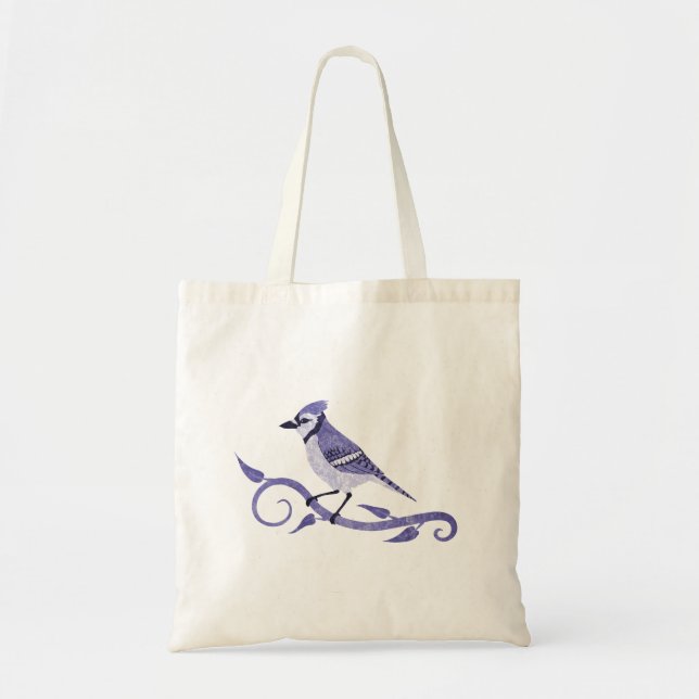 Blue Jay Tote Bag Tygkasse (Framsidan)