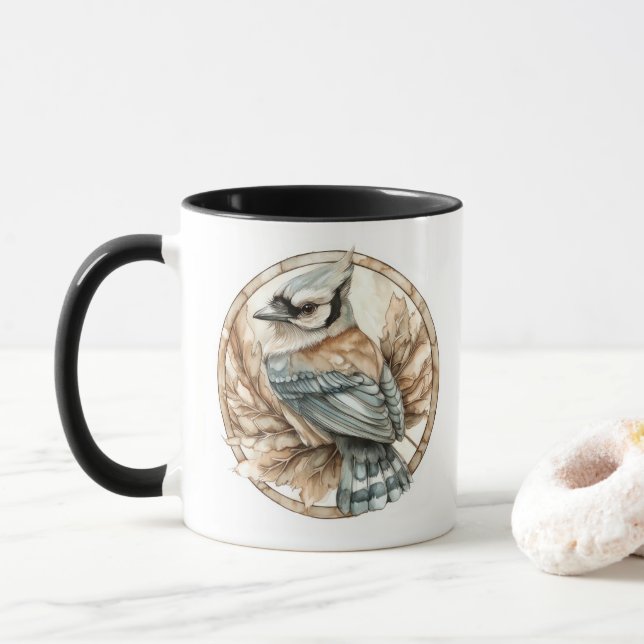 Blue Jay Vild Tame och Timless Collection Mugg (Med munk)