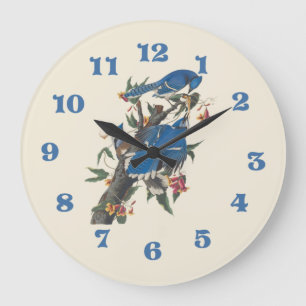 Blue Jays by John James Audubon Stor Klocka