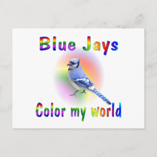 Blue Jays Färg My World Vykort