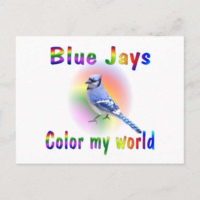 Blue Jays Färg My World Vykort (Framsida)