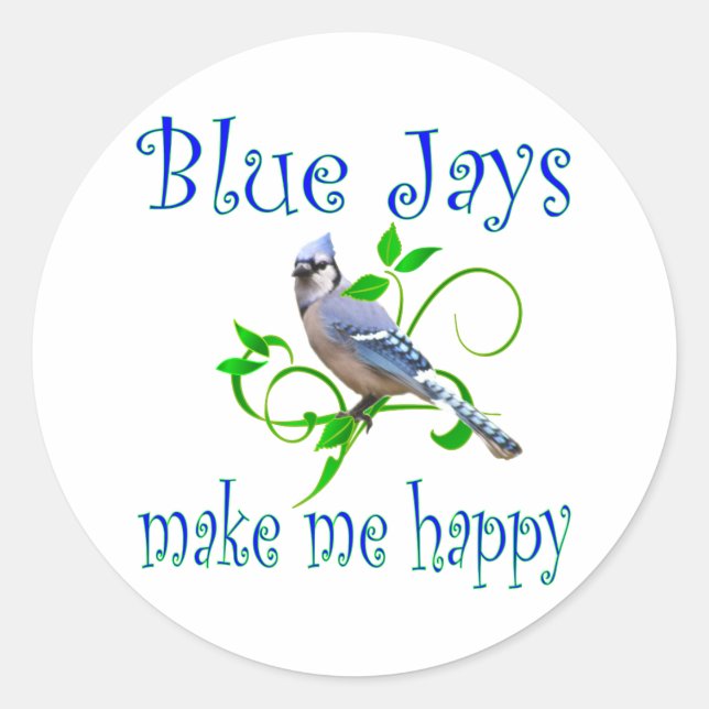 Blue Jays Runt Klistermärke (Framsida)