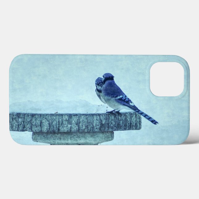 Blue Jays Winter Matar Painterly iphone case (Baksida (horisontell))