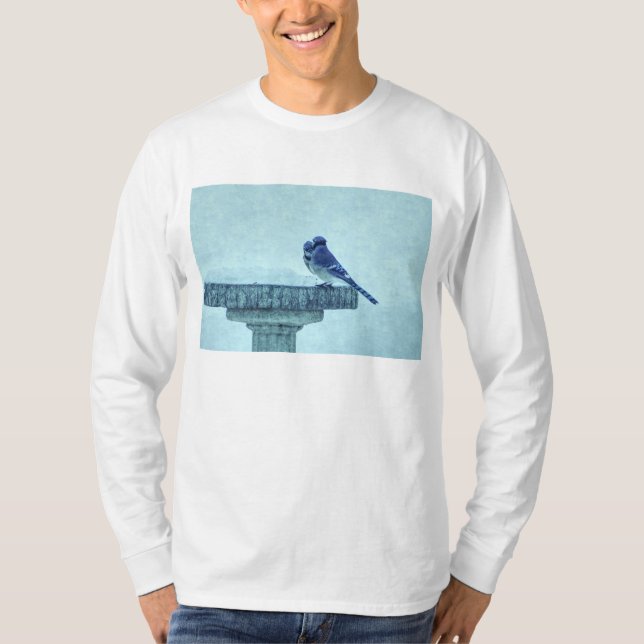 Blue Jays Winter Matar Painterly T Shirt (Framsida)