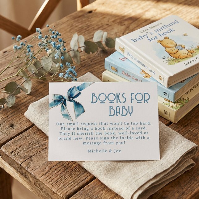 Blue Jean Baby Books For Baby Enclosure Card Tilläggskort (Skapare uppladdad)