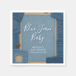 Blue Jean Baby Denim Baby Shower Pappersservett
