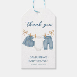 Blue Jean Baby på babyskusen Presentetikett