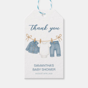 Blue Jean Baby på babyskusen Presentetikett