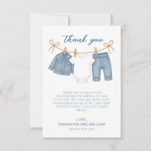 Blue Jean Baby på babyskusen Tack Kort