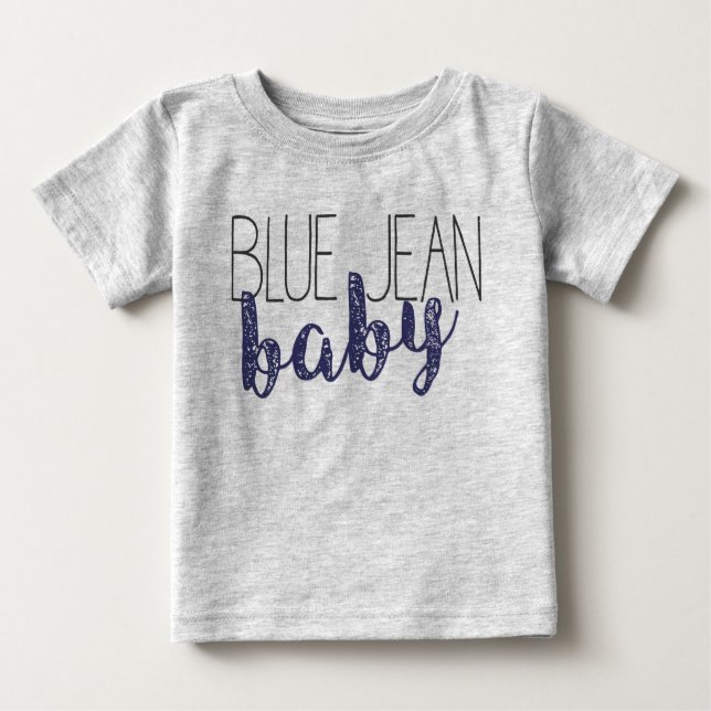 Blue Jean Baby Pop Culture Novelty Music T Shirt (Framsida)