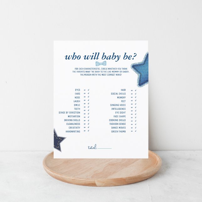 Blue Jean Baby Shower | Vem kommer att spela Baby? (Skapare uppladdad)