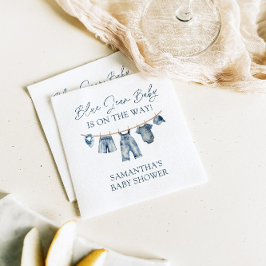 Blue Jean Baby Shower, Western babystövel Pappersservett