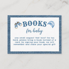 Blue Jean Boy Baby Shower Books For Baby Tilläggskort