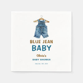 Blue Jean Boy Western Baby Shower Pappersservett