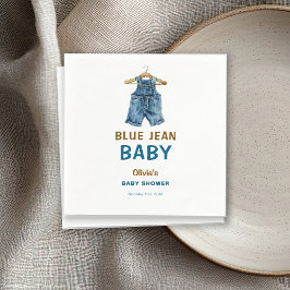 Blue Jean Boy Western Baby Shower Pappersservett