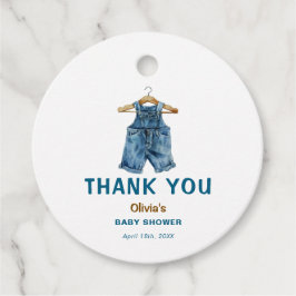 Blue Jean Boy Western Baby Shower Tack Gåvor Etiketter