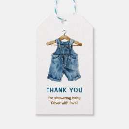 Blue Jean Boy Western Baby Shower Tack Presentetikett