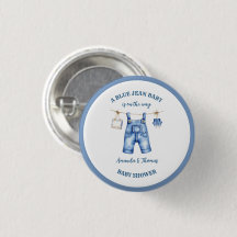 Blue Jean Denim Baby Shower Favor