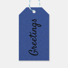 Blue Jean Print Gift-Märkre Presentetikett