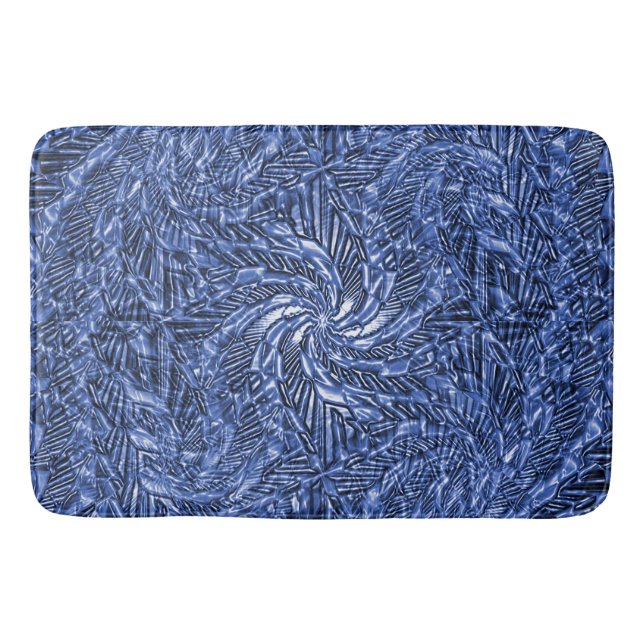 Blue Jean swirl.... Badrumsmatta (Framsidan)