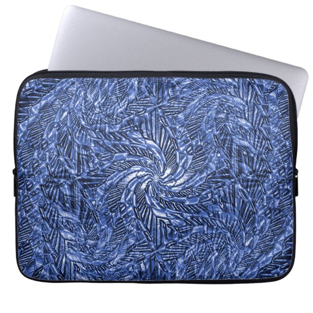 Blue Jean swirl.... Laptop Fodral (Framsidan)