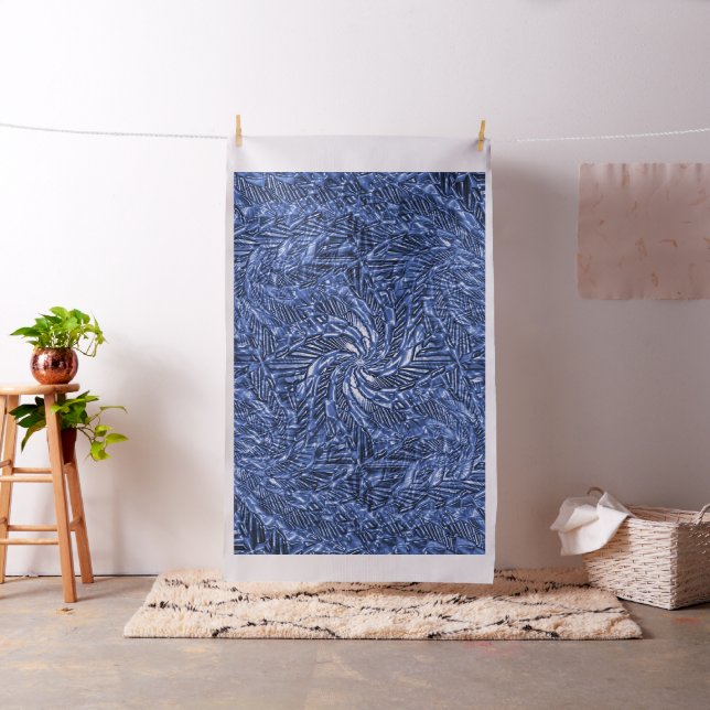 Blue Jean swirl.... Tyg (In Situ)