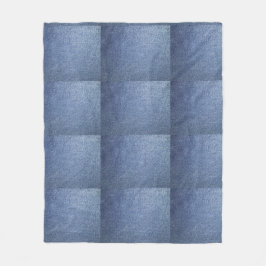 Blue Jean Throw Blanket Fleecefilt