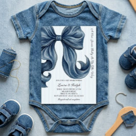 Blue Jeans Baby Shower Inbjudningar