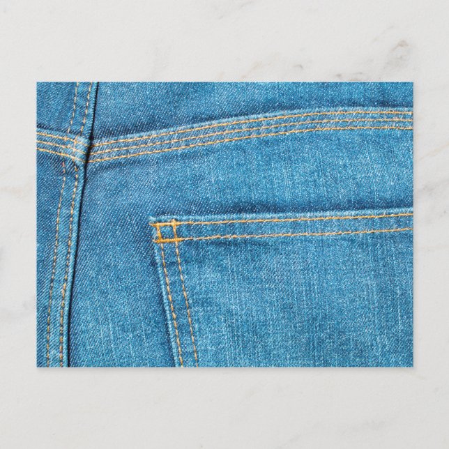 Blue Jeans Back Pocket Vykort (Framsida)