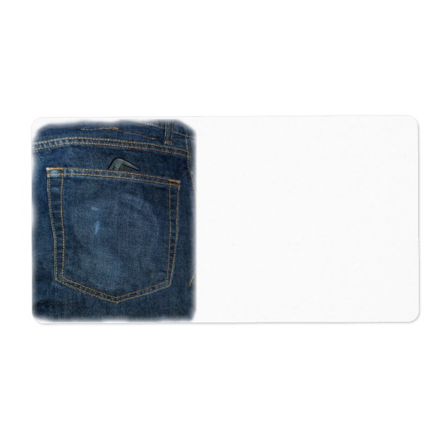 Blue Jeans Denim Pocket Fraktsedel (Framsidan)