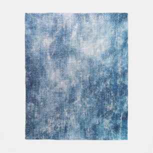Blue Jeans Denim, Texturerad bakgrund. Fleecefilt