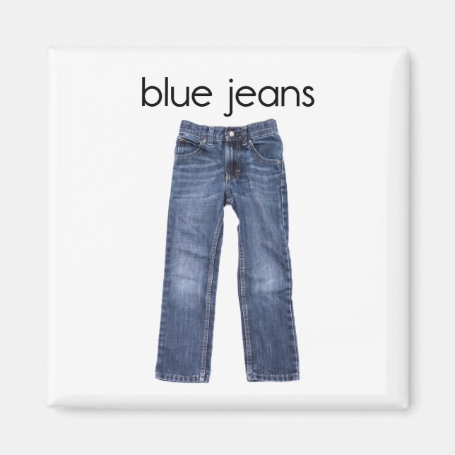 Blue Jeans Refrigerator Magnet (Framsidan)