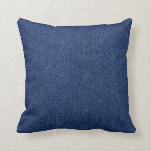 Blue Jeans Struktur Pillow Kudde